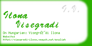 ilona visegradi business card